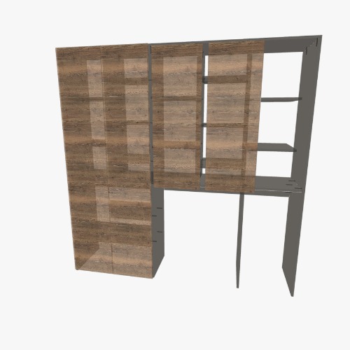 Recibidor de tres puertas