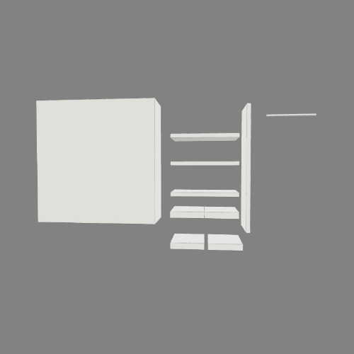 Ropero Empotrado con cajones