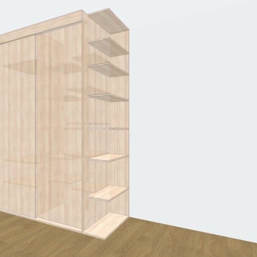 Шаф Катя Бесплатные 3D-проекты мебели и чертежи от сообщества Flatma