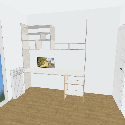 Scrivania scaffalata - Rev. 1