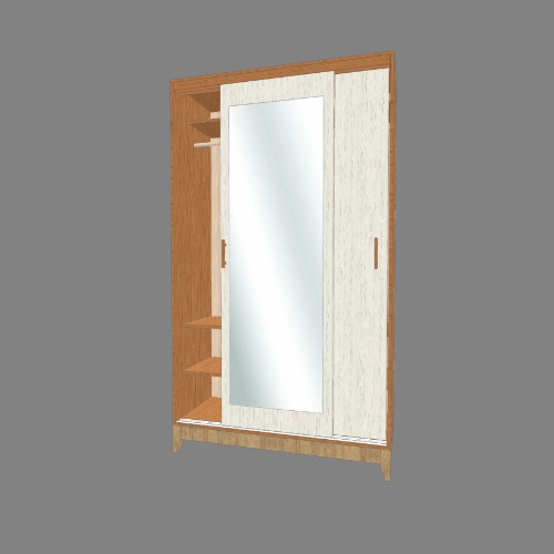 Simple Wardrobe with sliding doors