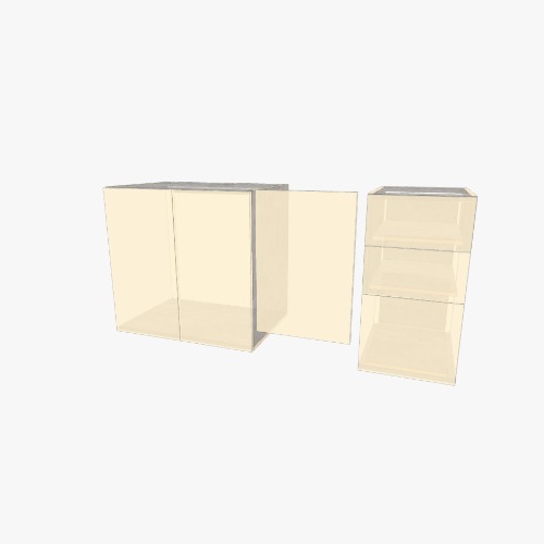 Sink, dishwasher panel, drawers