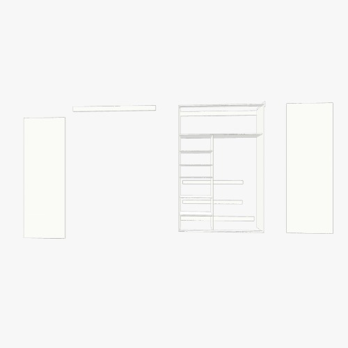 шкаф 1700х2600 Flatma कम्युनिटी से मुफ्त 3D फर्नीचर प्रोजेक्ट और ब्लूप्रिंट