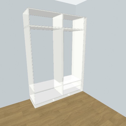 Шкаф 2.0 без фасадов