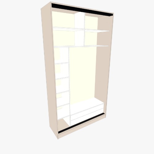 шкаф Proyectos y planos de muebles 3D gratuitos de la Comunidad Flatma