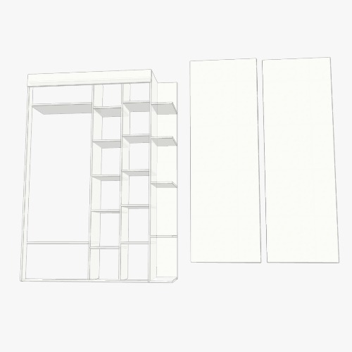 Шкаф купе 来自Flatma社区的免费3D家具项目和图纸