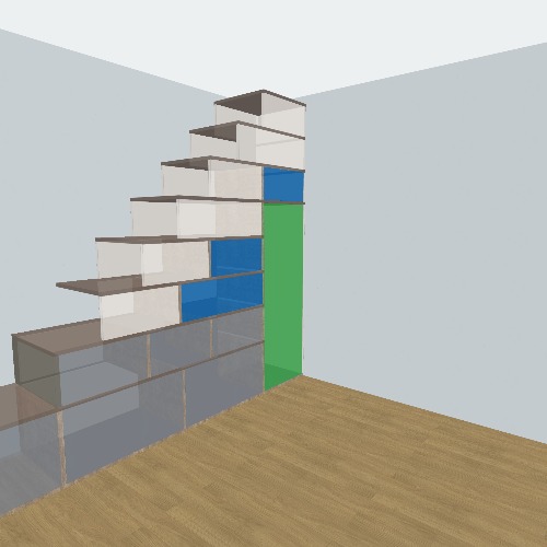 шкаф лестница