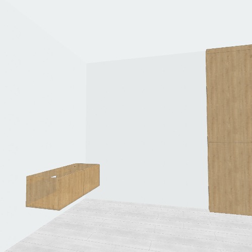 Шкаф над инсталляцией и тумба под раковину