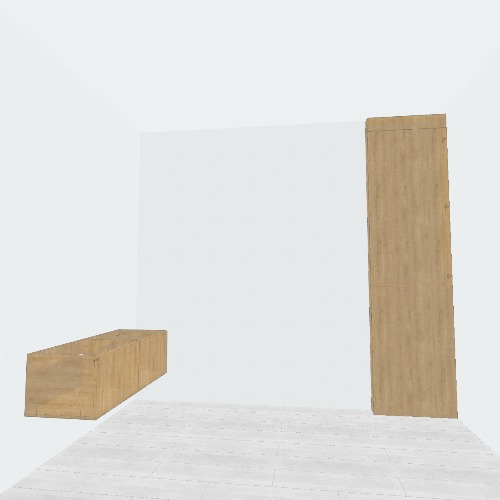 Шкаф над инсталляцией и тумба под раковину