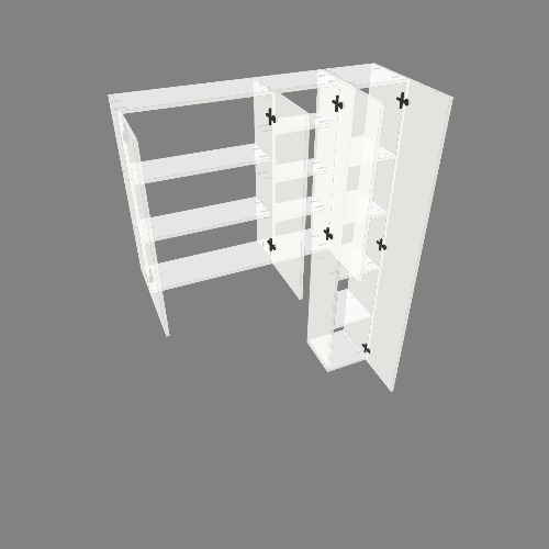 Шкаф над рабочим столом Free 3D furniture designs and blueprints from Flatma Community