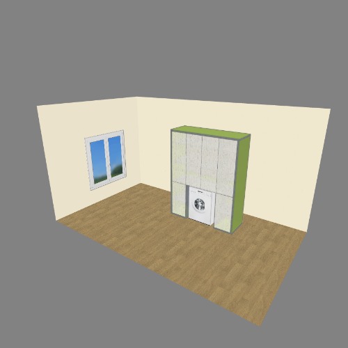 Шкаф над стиральной машинкой