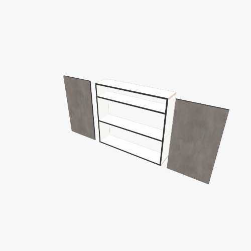 Шкаф подвесной. 2 двери