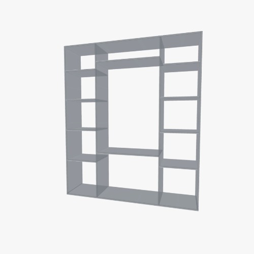 шкаф прихожая с 3 ящиками Flatma कम्युनिटी से मुफ्त 3D फर्नीचर प्रोजेक्ट और ब्लूप्रिंट