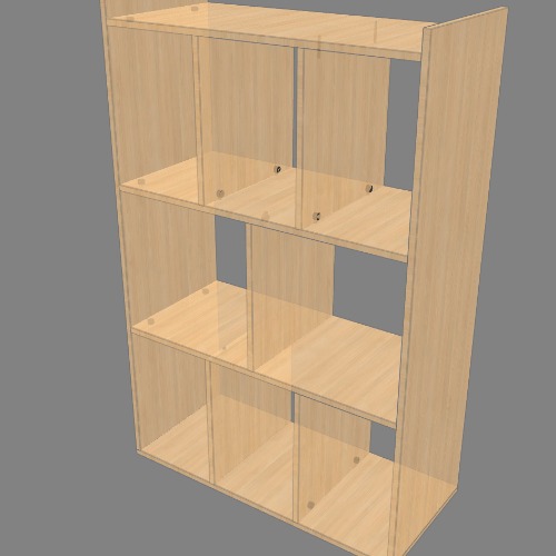 Шкаф с 6 открытыми отделами