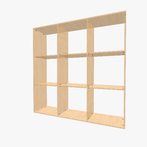 Шкаф с 9 открытыми отделами Kostenlose 3D-Möbelprojekte und Pläne aus der Flatma Community