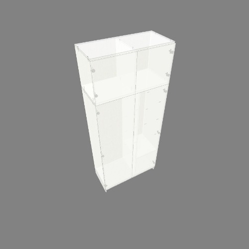 Шкаф с антресолью