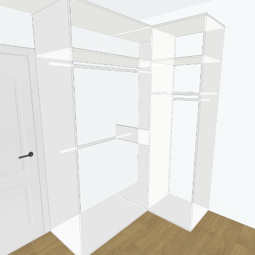 Шкаф с гамаком над дверью для кота