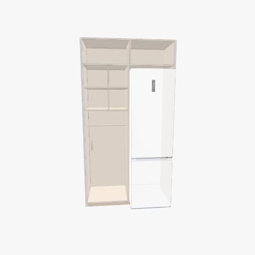 Шкаф с холодильником  в прихожую