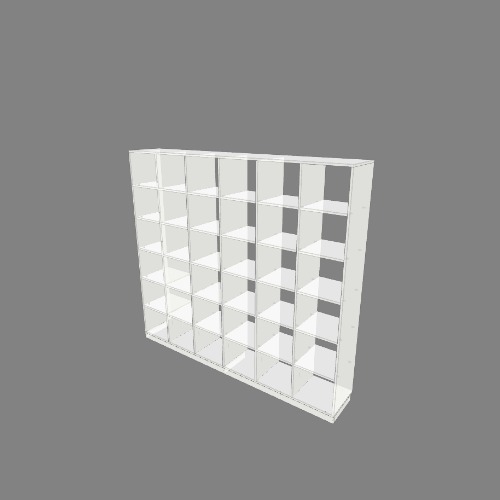 Шкаф с квадратными секциями открытый