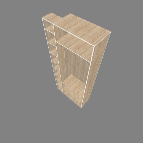 Шкаф с ступенькой