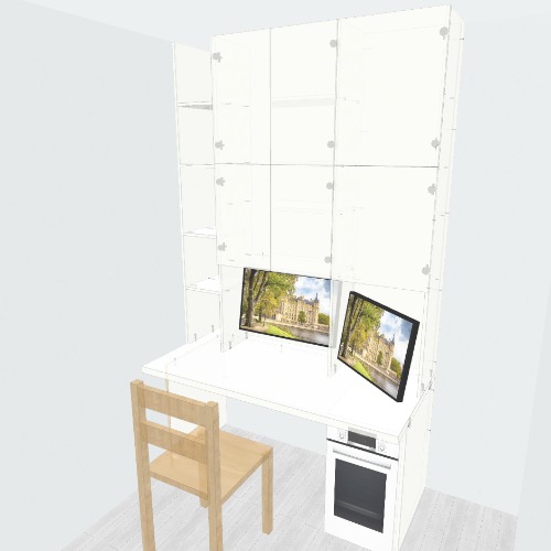 Шкаф со столом