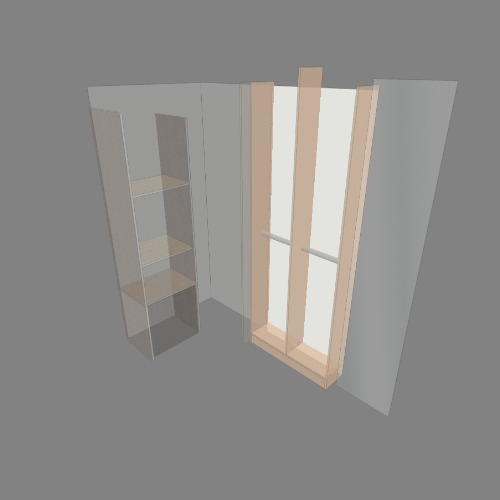 шкаф угловой в постирочную