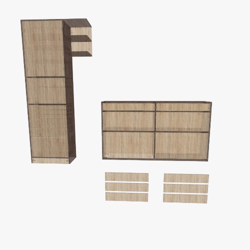 Шкаф в коридор вертикальный + обувница