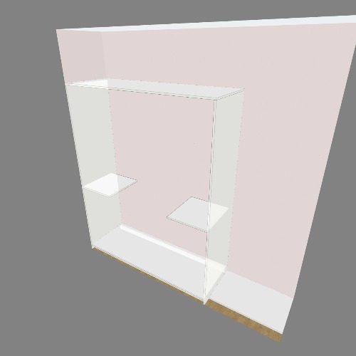 Шкаф в прихожую Proyek dan denah furnitur 3D gratis dari Komunitas Flatma
