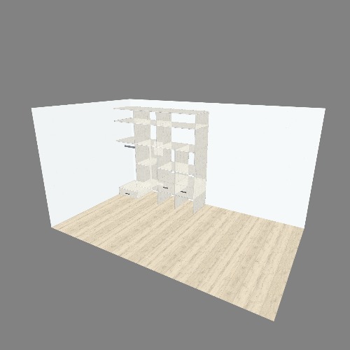 Шкаф в прихожую с хозяйственным блоком