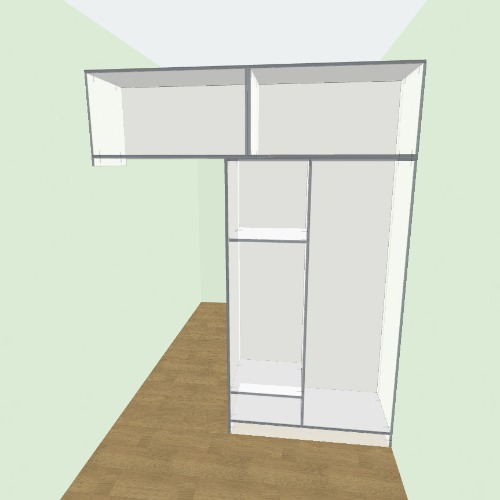 Шкаф+стелажи