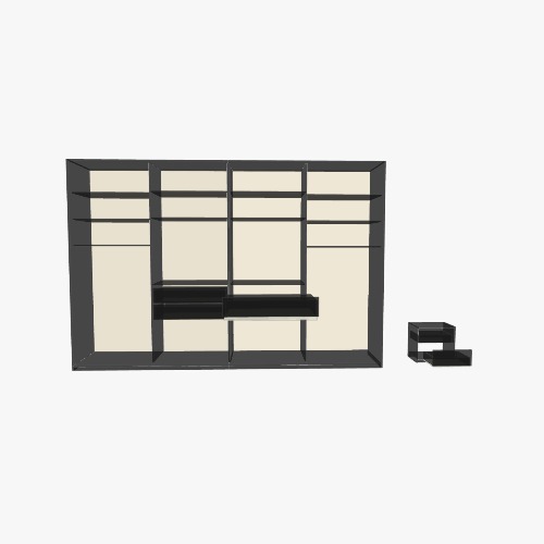 Sliding wardrobe 4m