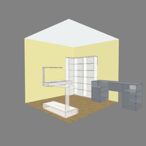 Спальня Бесплатные 3D-проекты мебели и чертежи от сообщества Flatma