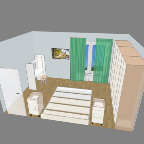 Спальня тест