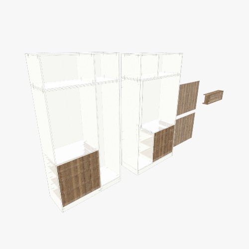 Стеллаж с полкой