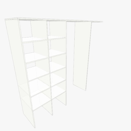 стенка в кладовку (переделывал 3 раза)