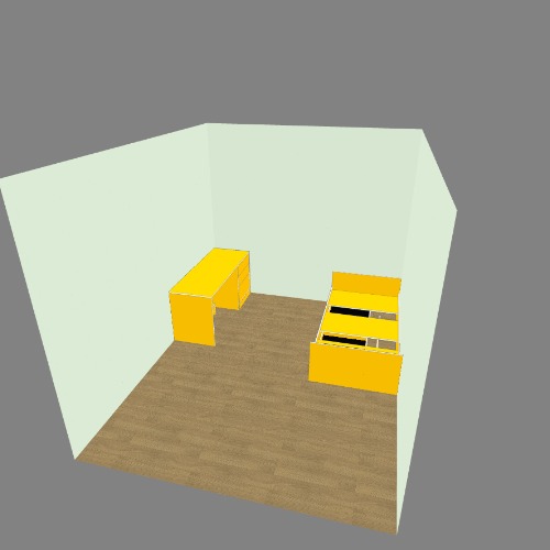 Стол и кровать