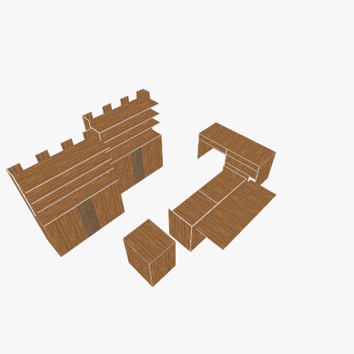 Стол письменный Free 3D furniture designs and blueprints from Flatma Community