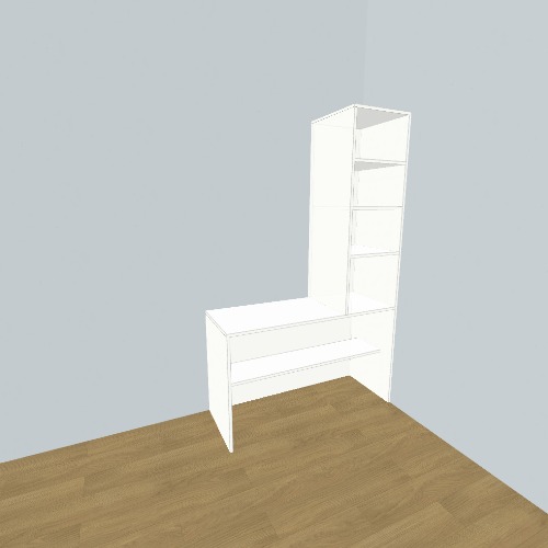 Стол с полочками