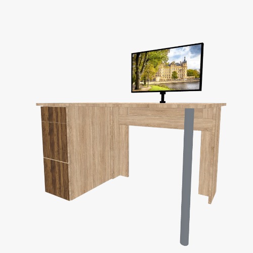 Стол с тумбой под ящики