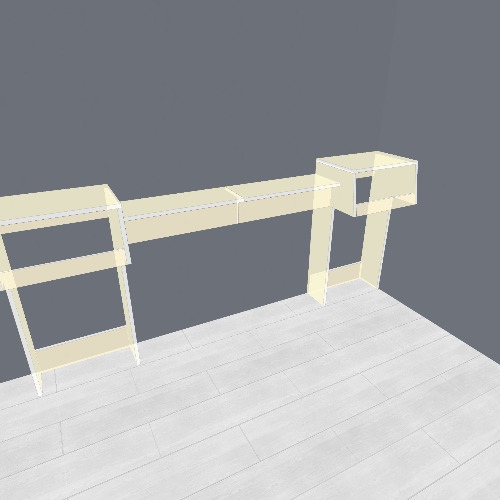 Studiodesk rack and monitor assembly