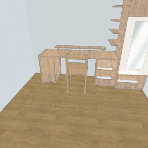 study table and cupboard