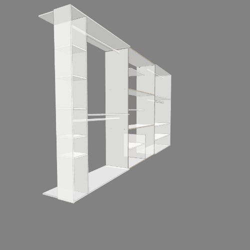 Three door wardrobe
