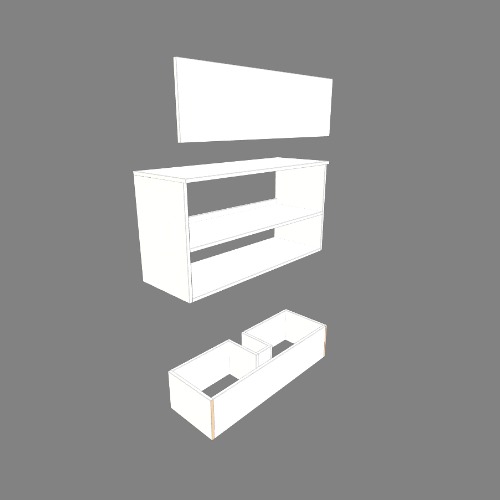 Тумба под накладную раковину