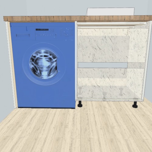 тумба под стиралку + умывальник Free 3D furniture designs and blueprints from Flatma Community