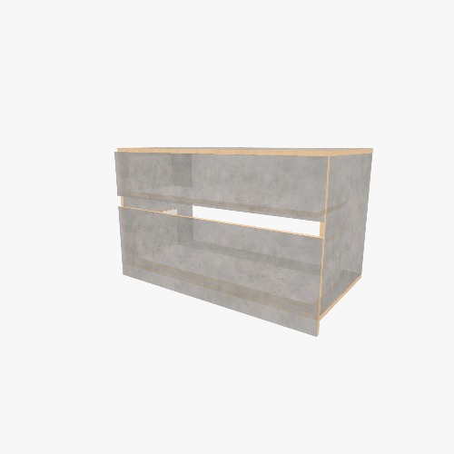 Тумба в ванную 2 полки