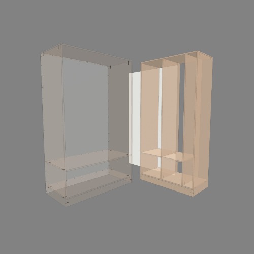 Two door wardrobe
