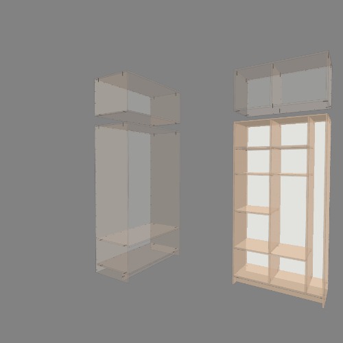 Two door wardrobe