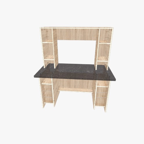 Учебно-рабоче-игровое место Free 3D furniture designs and blueprints from Flatma Community