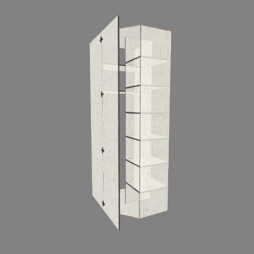 Угловой шкаф مشاريع ومخططات أثاث ثلاثية الأبعاد مجانية من مجتمع Flatma