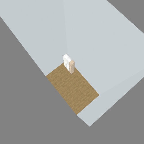 Узкий распашной шкаф со стеллажом Free 3D furniture designs and blueprints from Flatma Community